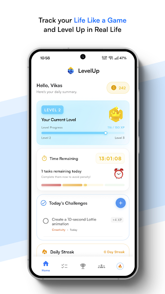 LevelUp App Screenshot