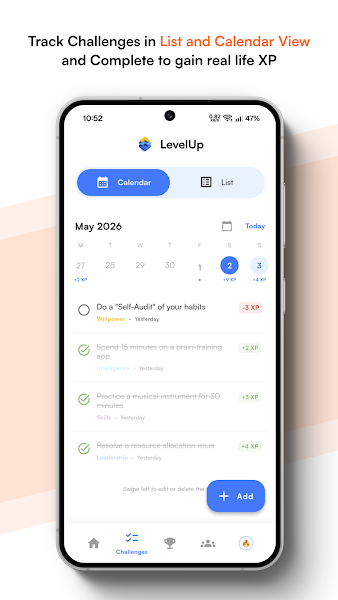 LevelUp App Screenshot